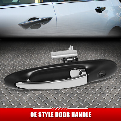 ДЛЯ 03-11 LINCOLN TOWN CAR РУЧКА ТЯГИ ПЕРЕДНЕЙ ЛЕВОЙ ДВЕРИ С ЧЕРНОЙ/ХРОМИРОВАННОЙ ГРУНТОВКОЙ