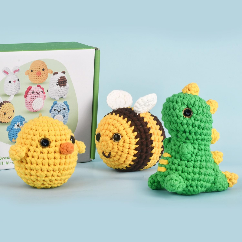 Crochet Kit for Beginners, Crochet Starter Kits for Adults Amigurumi Craft Knitt
