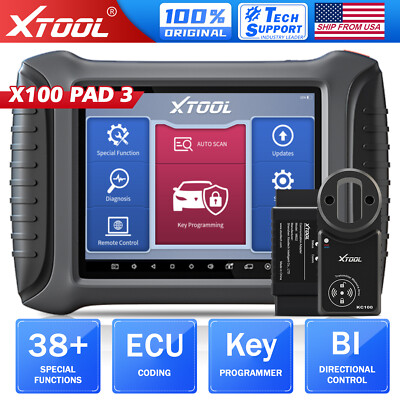 XTOOL USED X100PAD3 OBD2 Diagnostic Scanner Tool Car K!ey program Full System