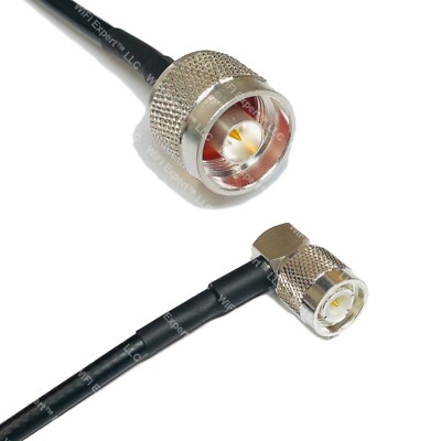 LMR195 N MALE to TNC Male Angle Coaxial RF Cable USA-Ship Lot