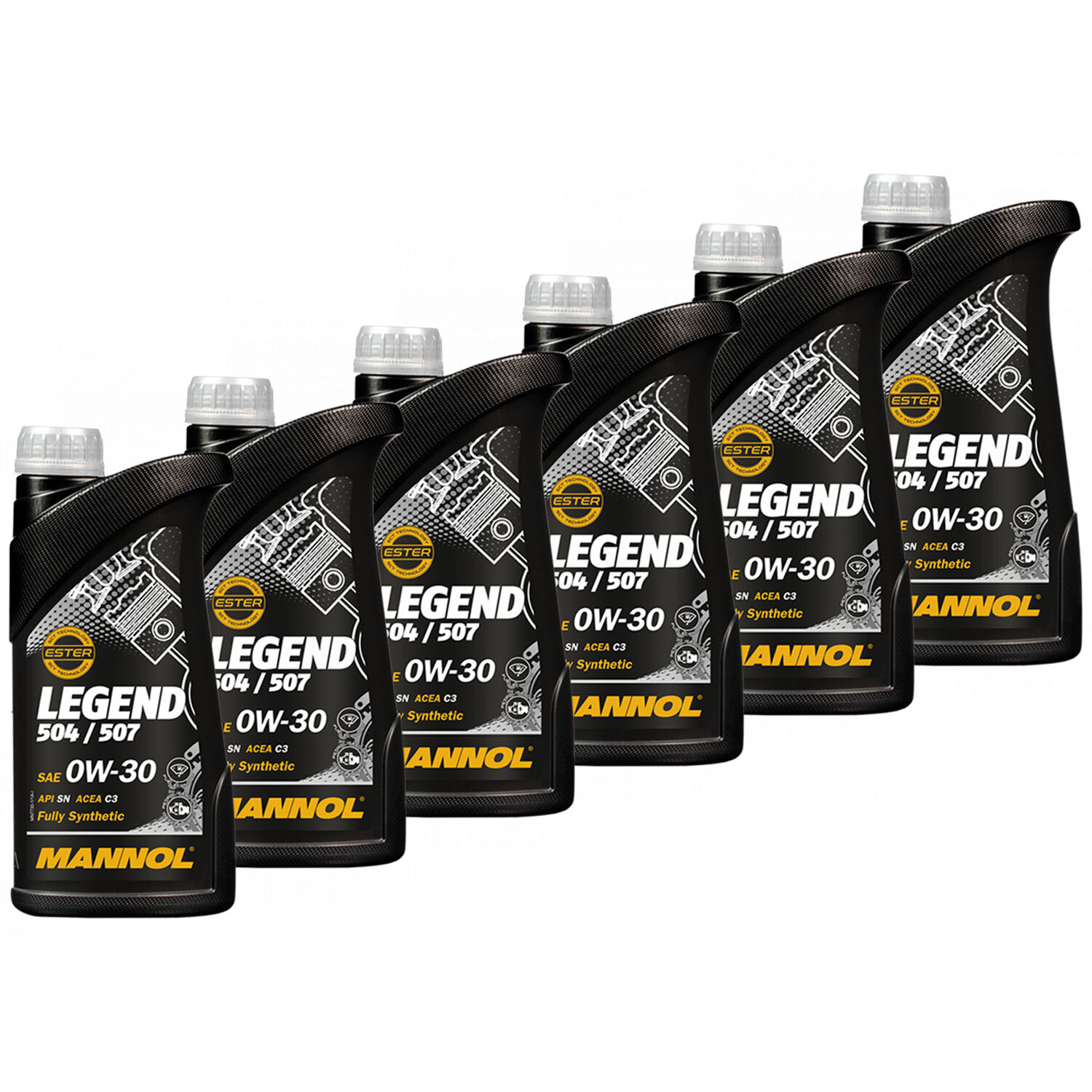 Motoröl Motor Öl MANNOL 0W-30 Legend 504/507 6 X 1 Liter für Audi BMW  Mercedes | eBay