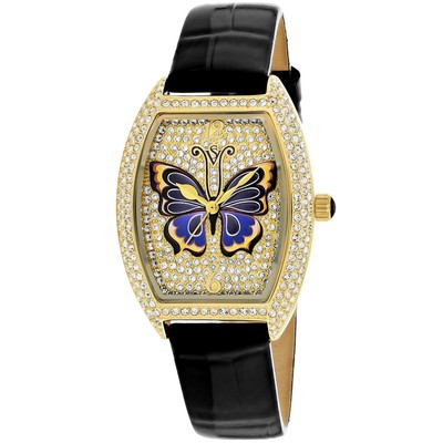 Pre-owned Christian Van Sant Women's Papillon Gold Dial Watch - Cv4873b