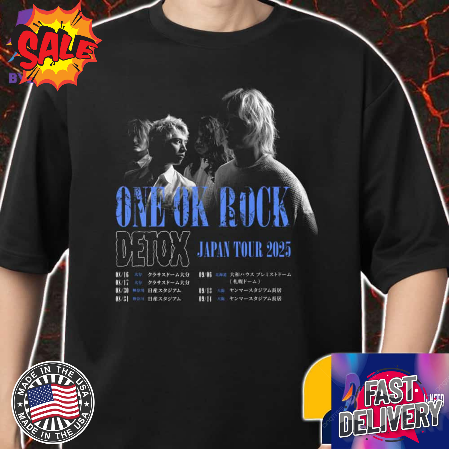 ONE OK ROCK DETOX JAPAN TOUR 2025 TシャツM One OK Rock Detox Japan Tour 2025 T-shirt Gift For Fan | eBay