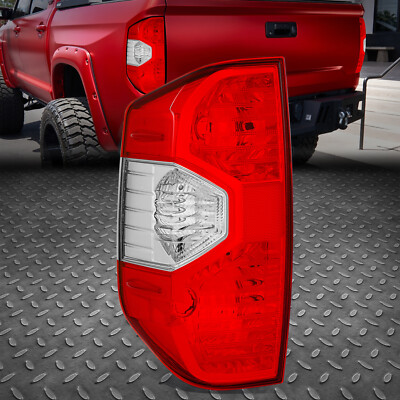 Для 14-21 Toyota Tundra Красный/с прозрачной линзой Левый задний фонарь со стороны водителя Стоп-сигнал