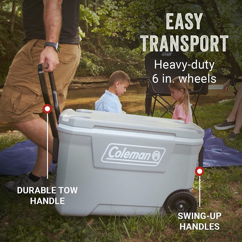 Leakproof Wheeled Large Storage Camping Hard Ice Chest