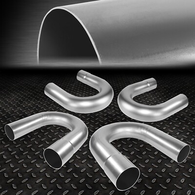 4шт 2,5-дюймовая изготовленная на заказ 180-градусная оправка из мягкой стали с U-образным изгибом выхлопной трубы