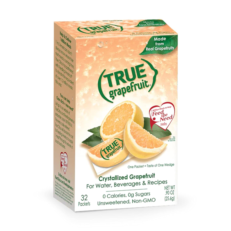 TRUE GRAPEFRUIT Water Enhancer (32 Packets) | Zero Calorie Unsweetened Water Fla