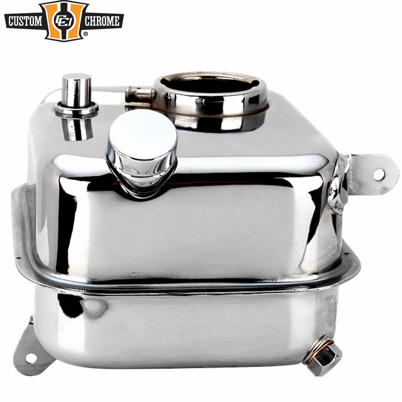 モー Chrome Oil Tank Fits For Harley 4-speed FL& FX Big Twin 65-E82