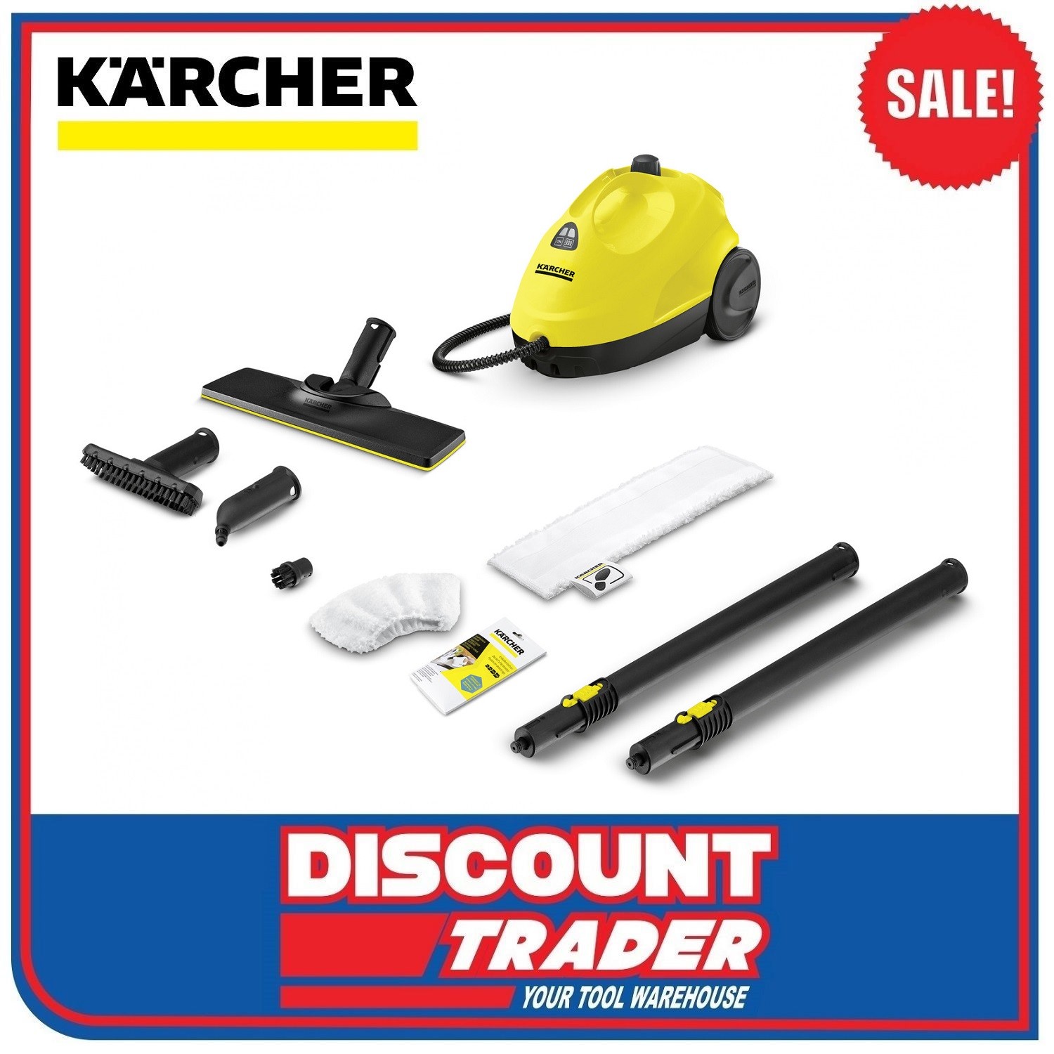 Karcher 1500 Watt Steam Cleaner SC2 EASYFIX 1.512056.0 4054278095844