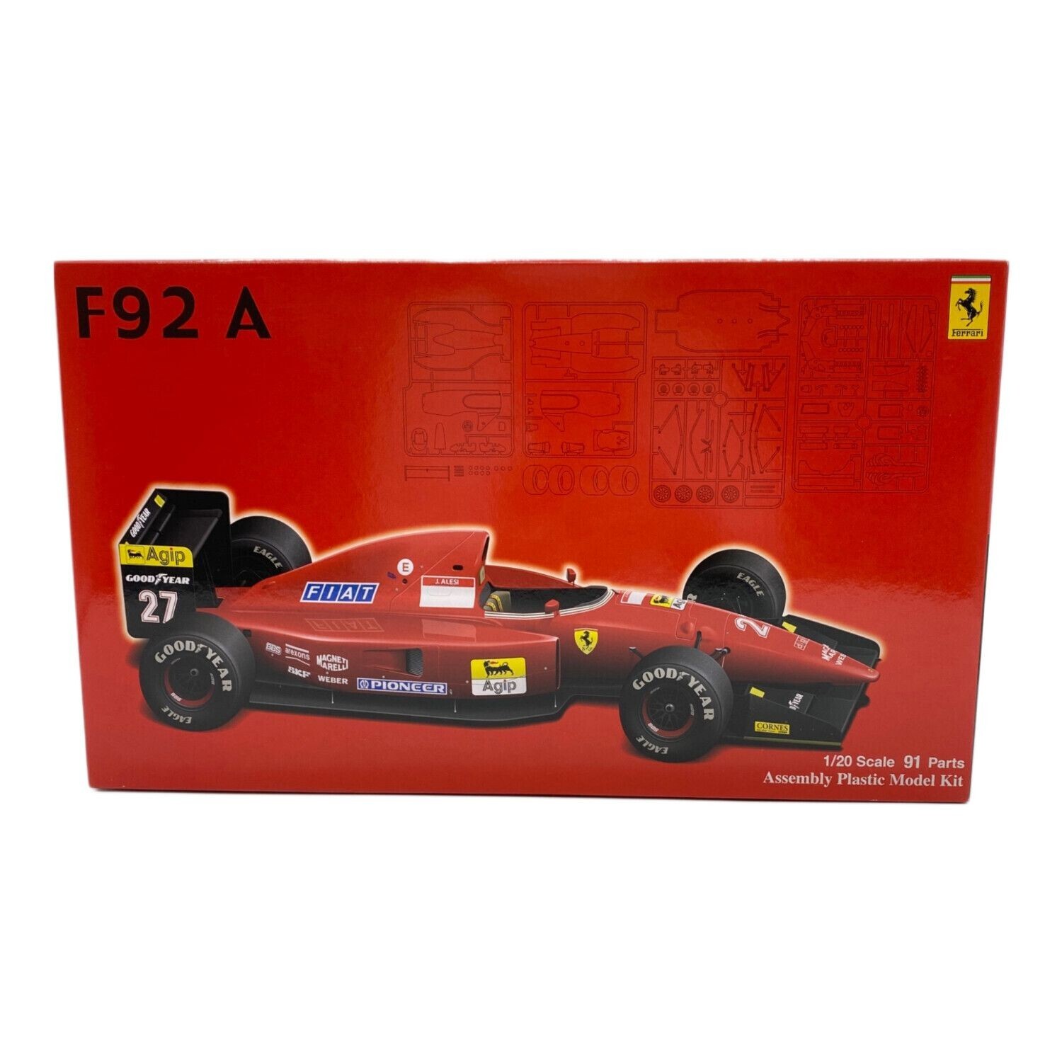 1/20 フジミ フェラーリ F92A Ferrari F92A from 1992 with driver Jean Alesi by Fujimi
