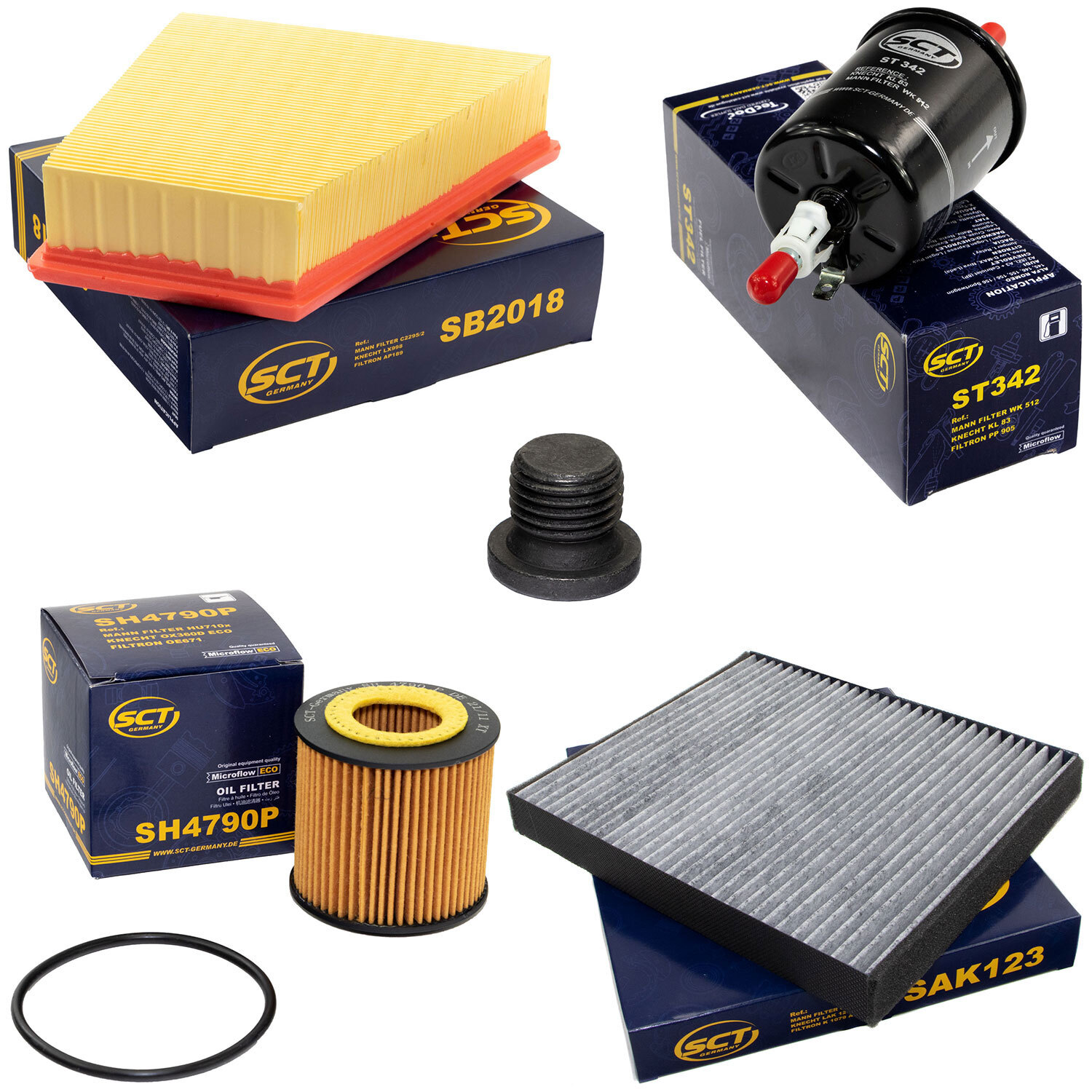 のん Motoröl Set 5W-30 5 Liter + Ölfilter 171346 für Nissan NV250