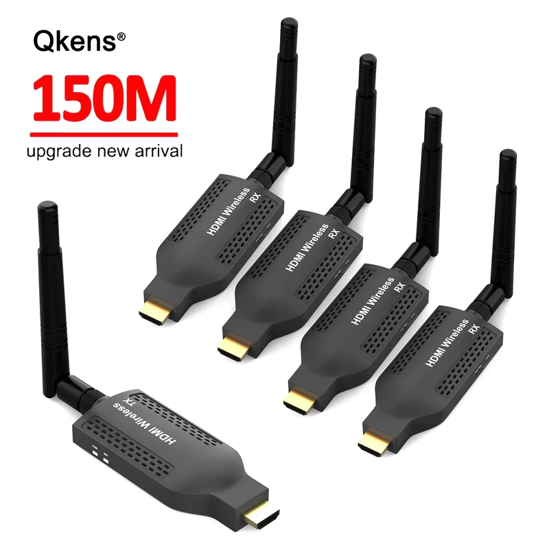 1080p 4k 150m Wireless HDMI Video Transmitter and Receiver Extender TV Stick Dis