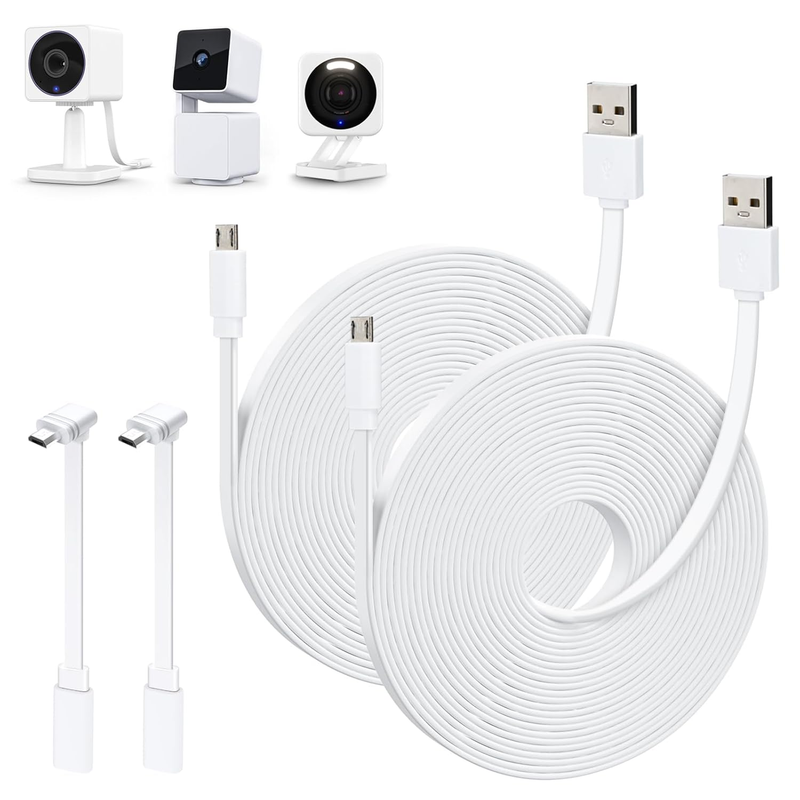 Cam Pan Wyze Usb Cable Camera Surveillance Interieur 26FT