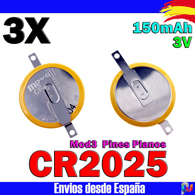 CR2025 CR 2025 3V Bateria Interna Nintendo Game Boy Pila Para Soldar Juego Mod3