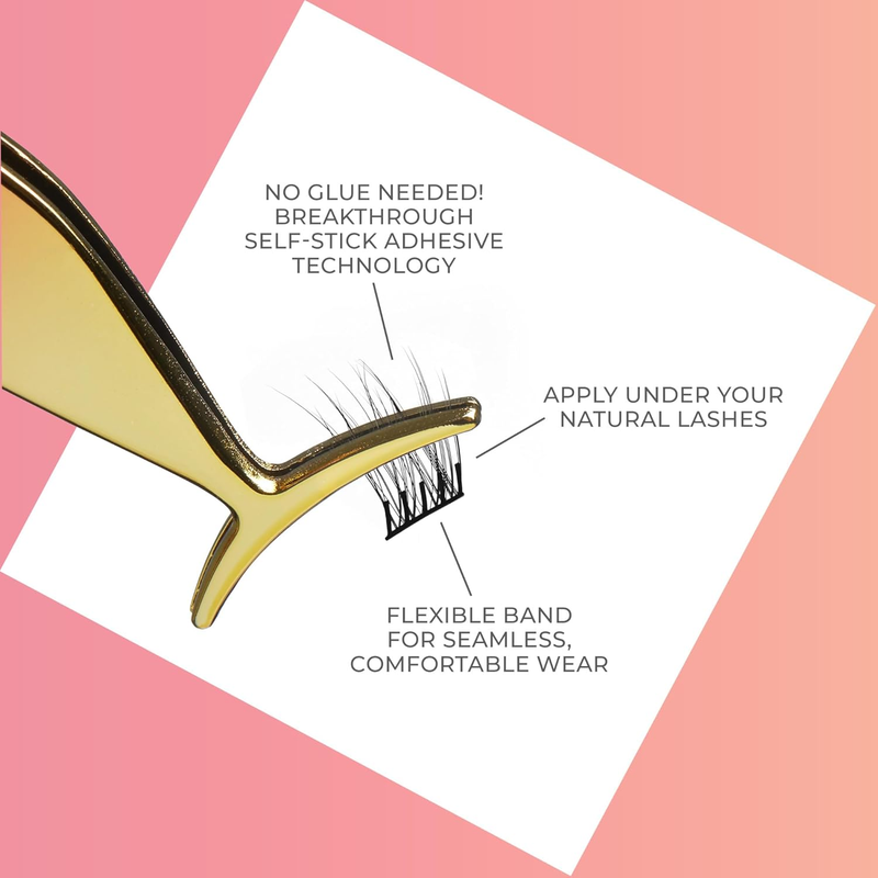 KISS  Press-On Falsies Eyelash Clusters - Natural - 20 Clusters