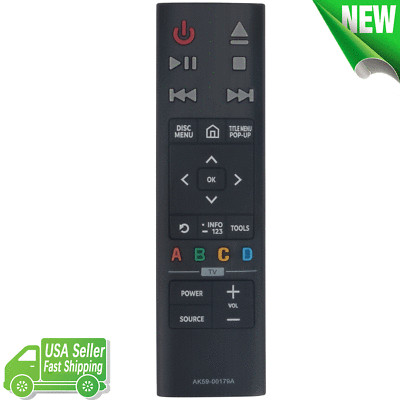 AK59-00179A Replacement Remote Control for Samsung BLU-RAY DVD Player UBDK8500