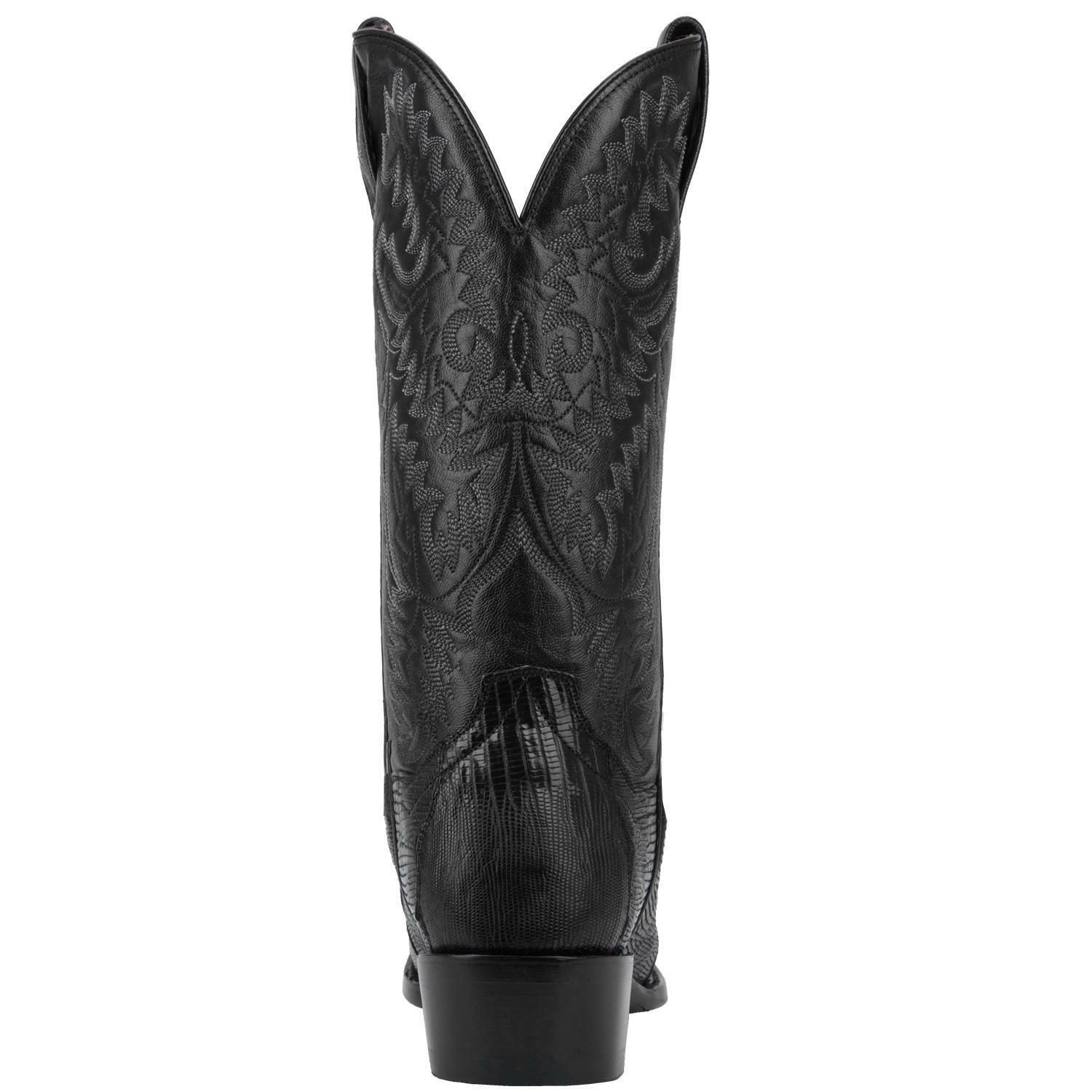 Pre-owned Dan Post Men's  Winston Lizard Boots Handcrafted Dp3050r In Black
