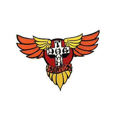 Dogtown Skateboard Patch Large Wings 70s Logo 12