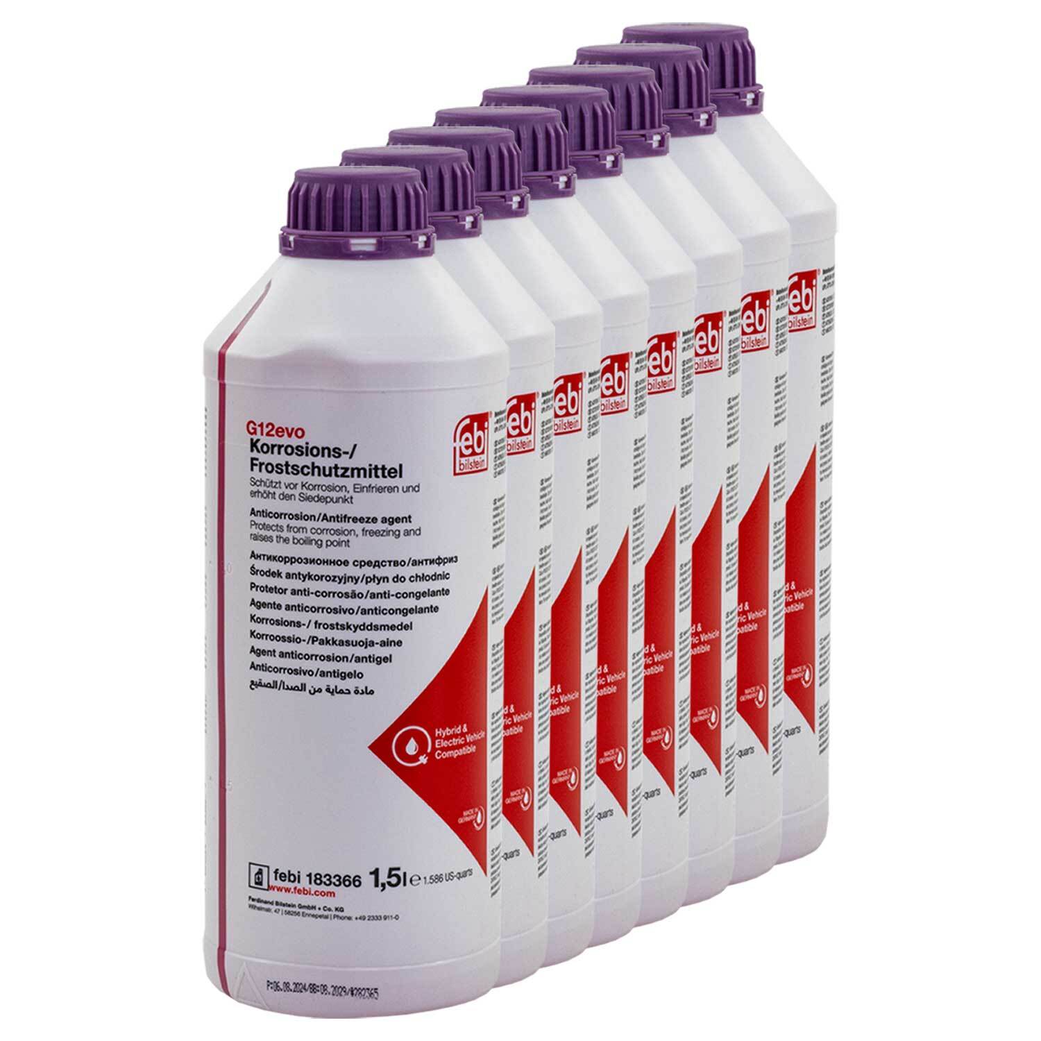 ぱんだ Kühlerfrostschutz Konzentrat Febi G12evo 8 X 1,5 Liter