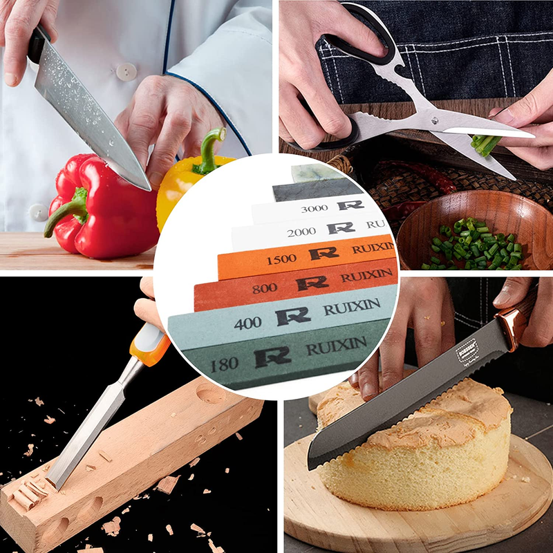 RUIXIN PRO 8 Pcs Knife Sharpening Stones for RUIXIN PRO RX-008 RX-009 Knife Shar