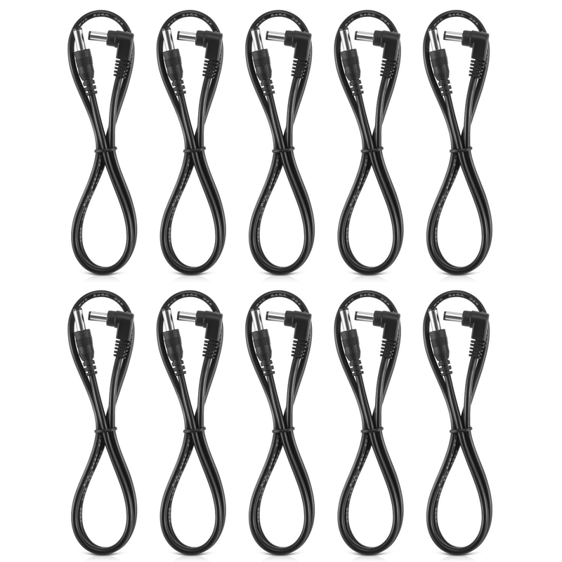 Pedal Power DC Cable for Guitar 60 Cm Effect Power Supply Cord, Male to Male