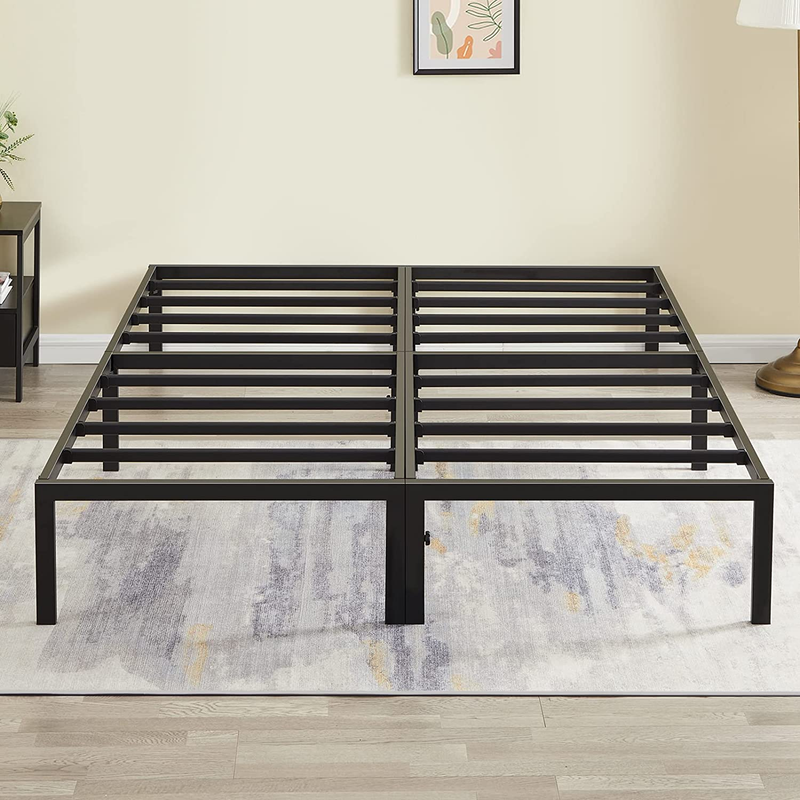 Easy Quick Assembly Metal Platform Bed Base Heavy Duty Matt