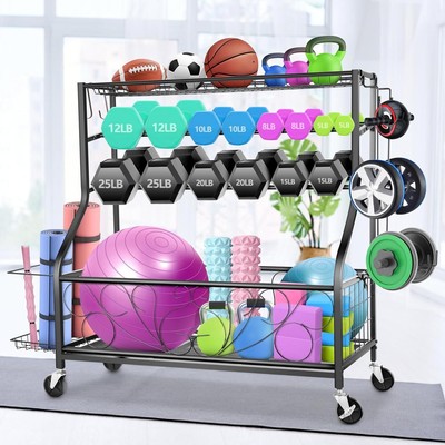 Adjustable Dumbbell Rack Stand Weight Rack for Home Gym Storage Holder NEW##