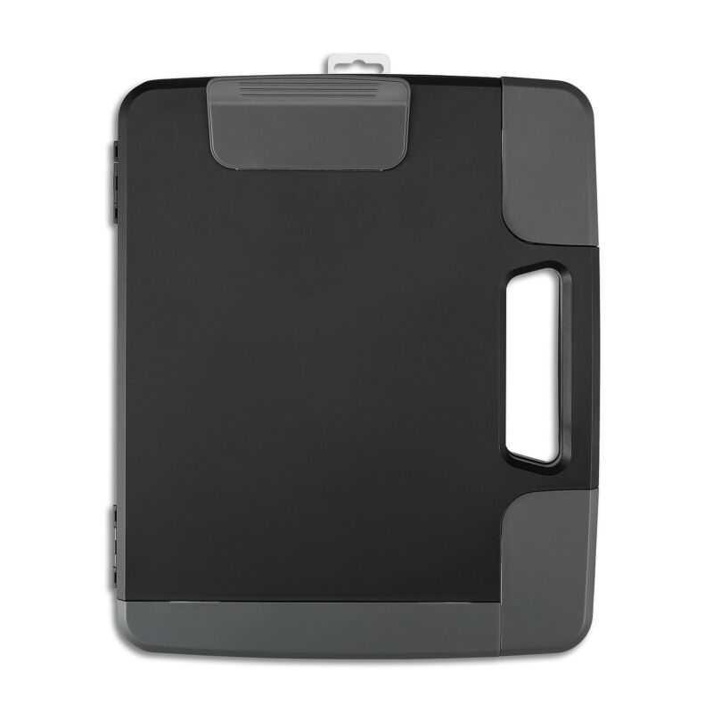 Staples Portable Clipboard Heavy Duty Black 11 3/4" x 14 1/2" x 1 1/2" 1671313