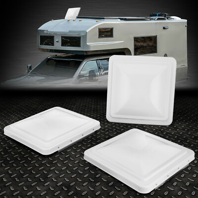 ДЛЯ КЕМПЕРА RV TRAILER VENTLINE 3ШТ 14 X 14 КРЫШЕК ВЕНТИЛЯЦИОННЫХ ОТВЕРСТИЙ НА КРЫШЕ БЕЛОГО ЦВЕТА