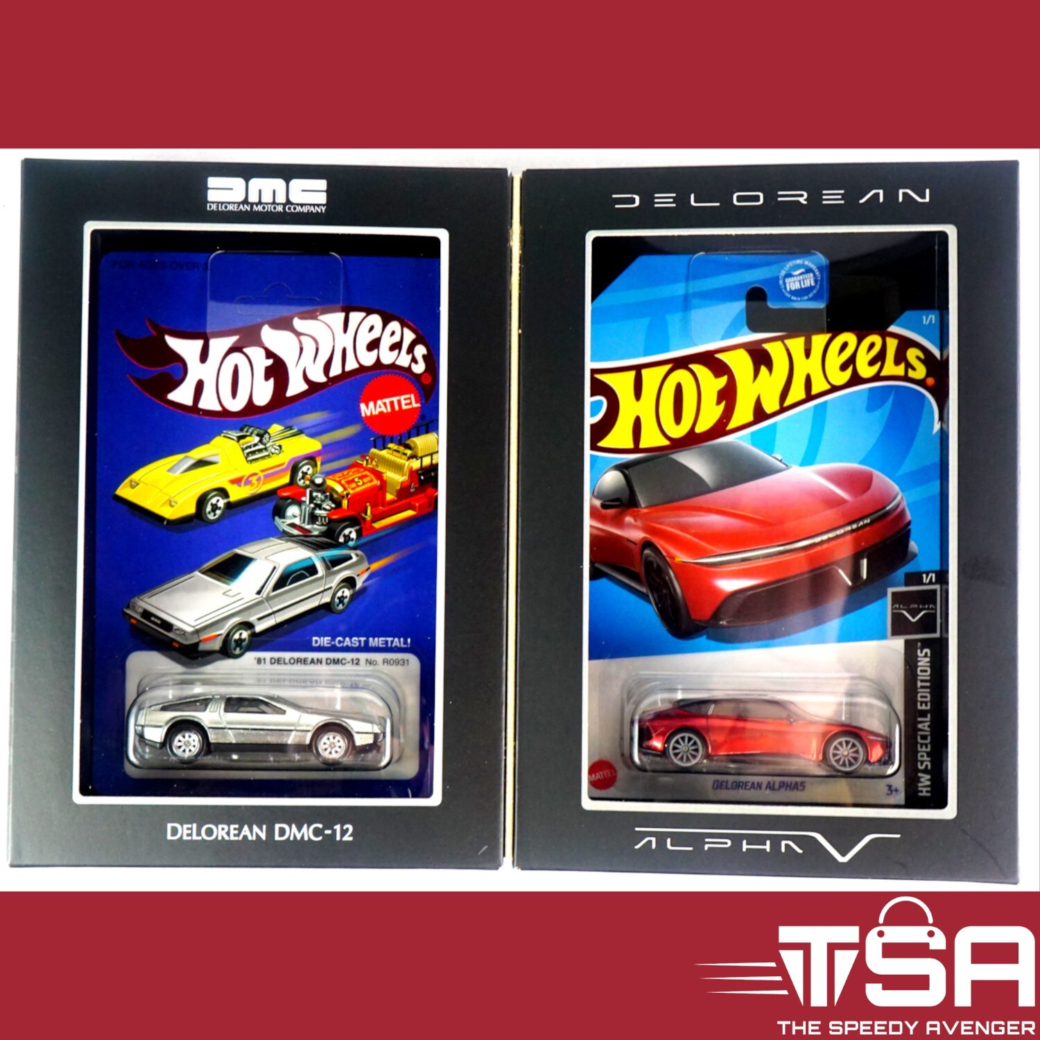 Mattel Creations Hot Wheels x DeLorean | 1981 DMC-12 & 2022