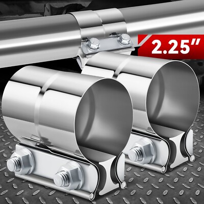 2шт 2.25 T304 Из Нержавеющей Стали внахлестку Соединительная лента Глушителя выхлопной трубы Зажимная втулка
