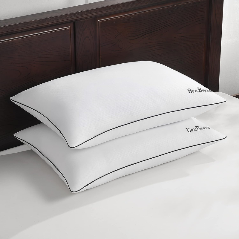 King Size Set Of 2 - Down Feather Pillows For Sleeping - Hot