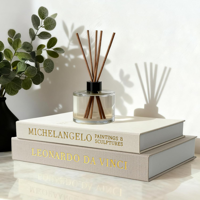 Decorative Books for Home Decor - Renaissance Coffee Table Books - Set of 2 Line