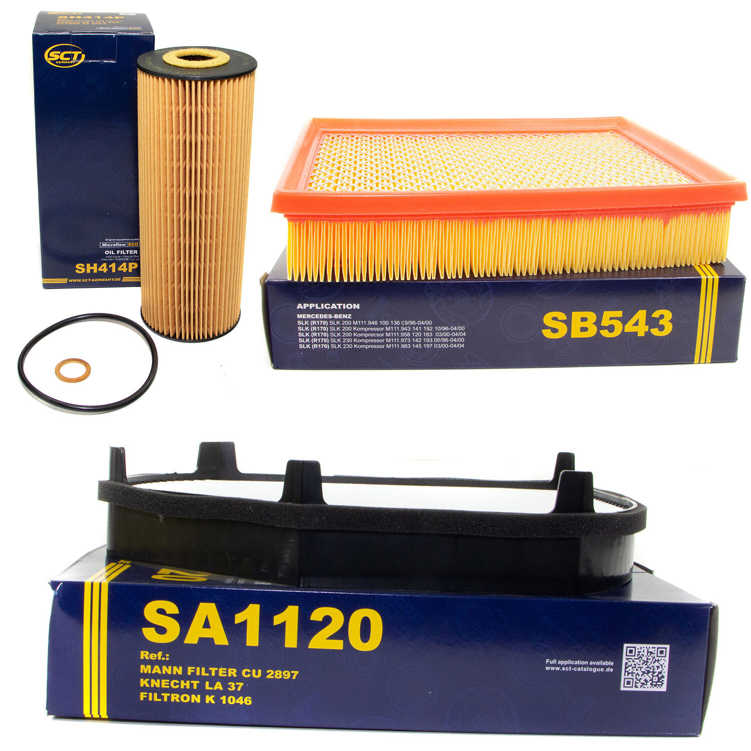 Inspektionspaket Filterset SCT für Mercedes SLK 200 230 R170 136PS 163PS 192PS 