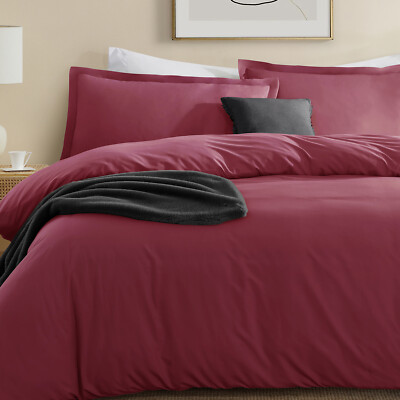 3 Pc Duvet Cover Set by Nymbus 1800 Series Ultra Soft Luxurious Comforter Cover