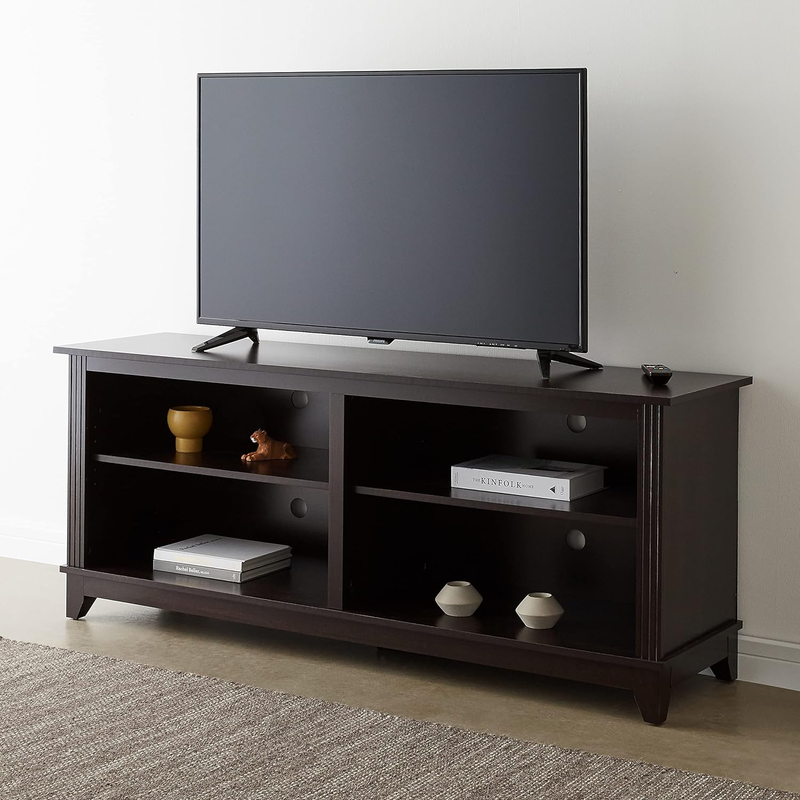 58Inch TV Stand for Tvs to 55, 65 Inch Flat Screen, Home Living Room Storage Con