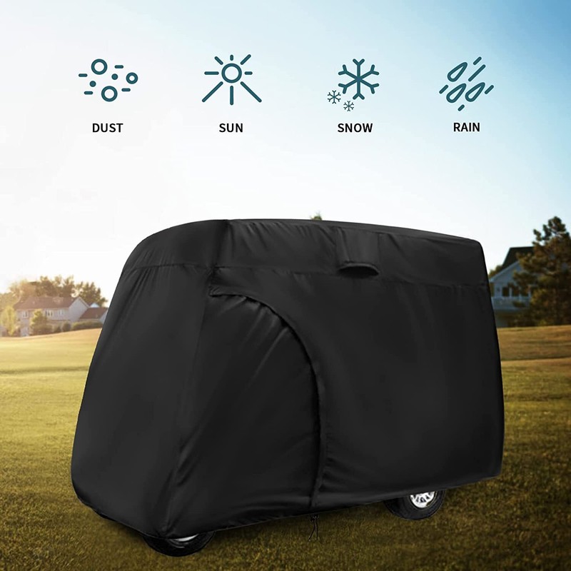 Golf Cart Covers 2/4/6 Passenger,420D Waterproof Golf Cart Rain Cover Protective