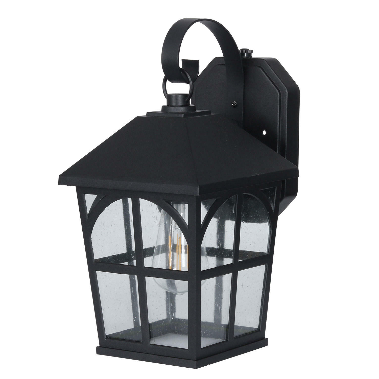 Honeywell, 800 Lumen Outdoor Wall Coach Lantern Dusk-to-Dawn