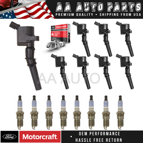 コダック Set of 8 Ignition Coil & Motorcraft Platinum Spark Plug for