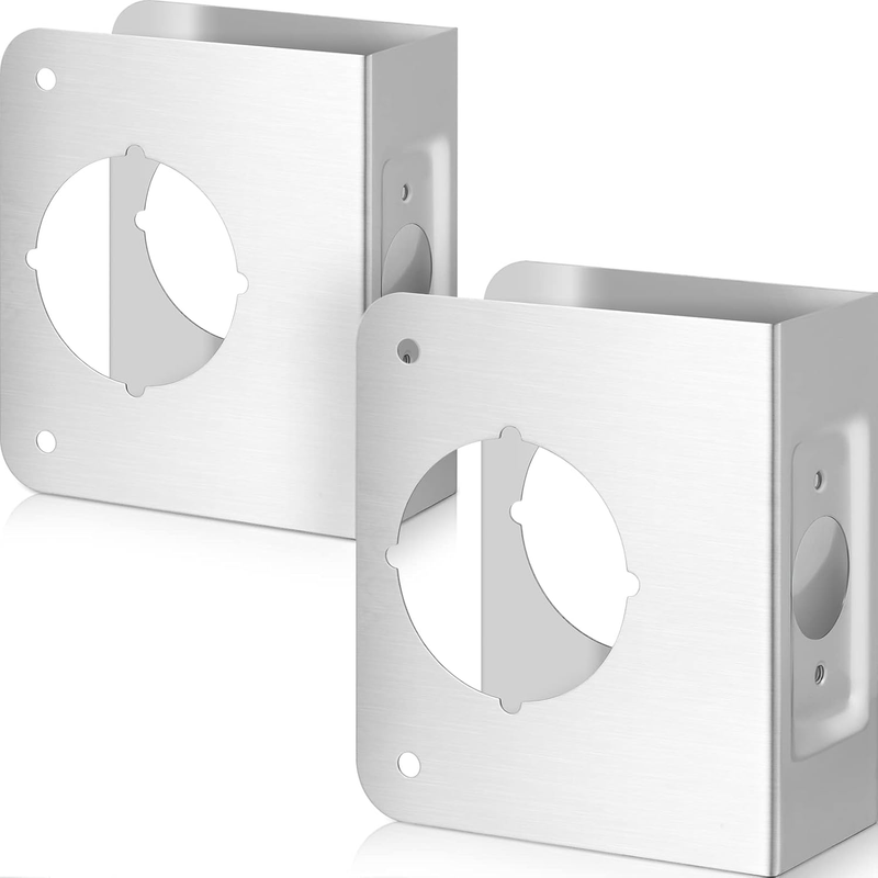 Lock and Door Reinforcement Plate 1-3/4-Inch Thick by 2-3/8-Inch Backset 2-1/8-I
