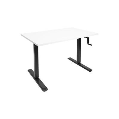 Mount-It! 48''W Adjustable Standing Desk White/Black (MI-18069)