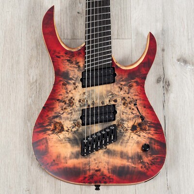 Mayones Duvell Elite VF Multi-Scale 7-String Guitar, Trans