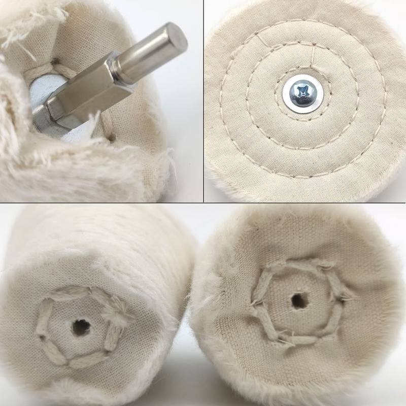 6 pcs Buffing Wheel for Drill,Buffing Pad Polishing Wheel Kits,Wheel Shaped Poli