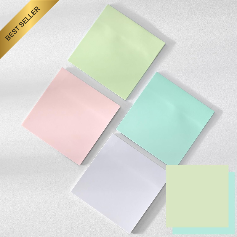 120 Sheets Pastel Sticky Notes, 3 X 3 Inches, Colored Self-Stick Notes, Aestheti
