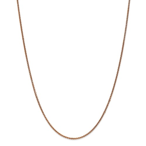 Pre-owned Spiga 14k Rose Gold 1.4mm Solid Plain  Chain W/ Lobster Clasp 16" - 30"
