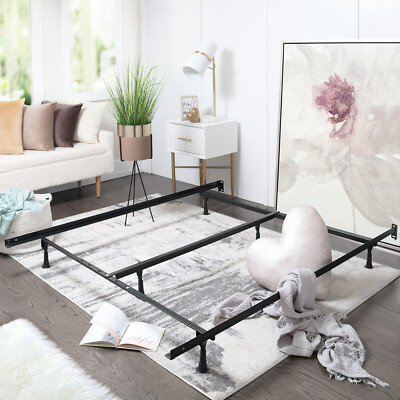 Metal Bed Frame Twin, Full, Queen King Size Adjustable Heavy Duty Steel Platform