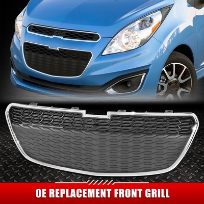 Для 13-15 Chevy Spark OE Style Хромированная отделка передней нижней решетки радиатора с черной вставкой