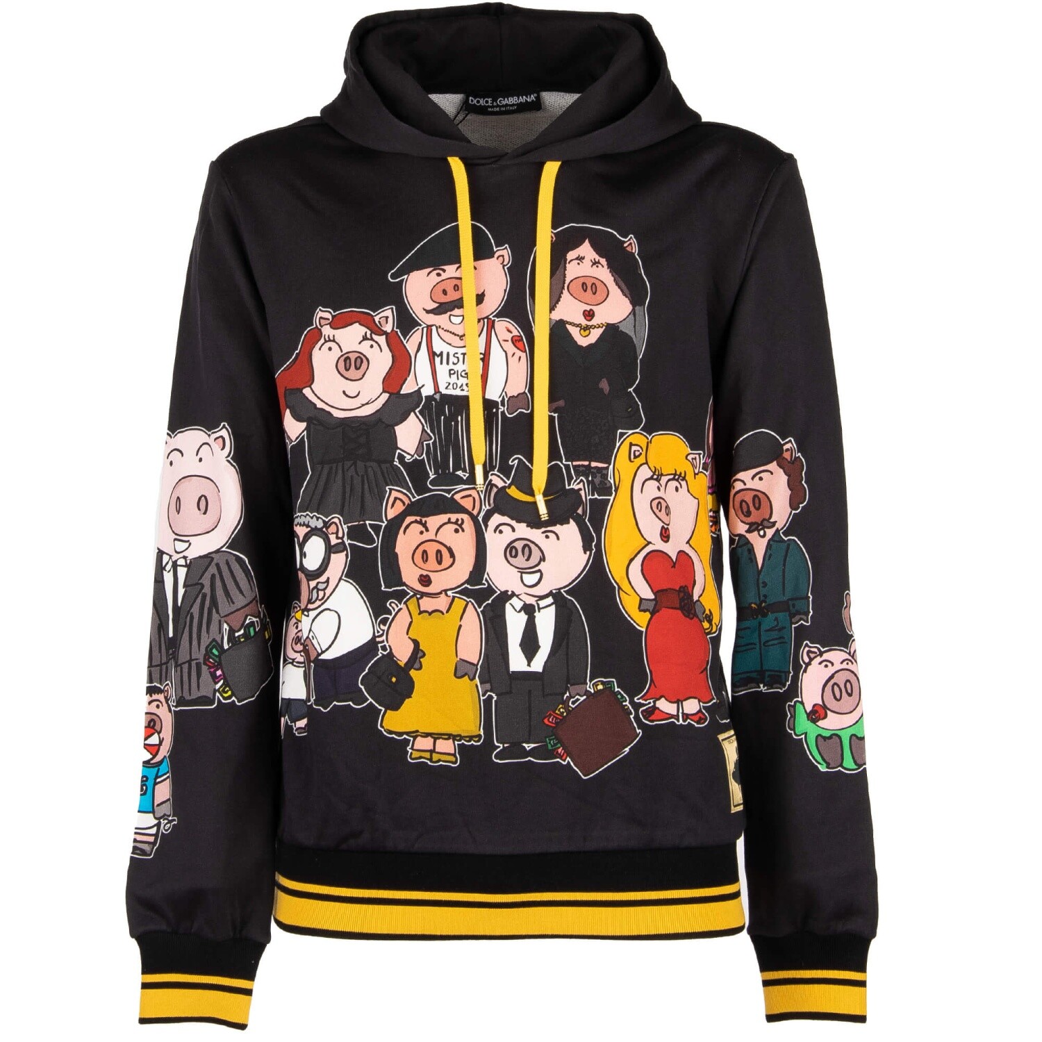 

Dolce - Gabbana Runway Money Pig Family Толстовка с капюшоном и свитер 09197, Черный