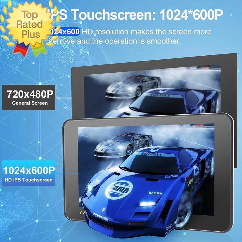 Newest Wireless Portable Car Stereo with Apple Carplay/Android Auto/Mirror Link