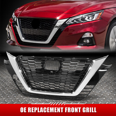 Для 19-22 Nissan Altima Edition One Platinum в стиле OE Глянцево-черная передняя решетка радиатора
